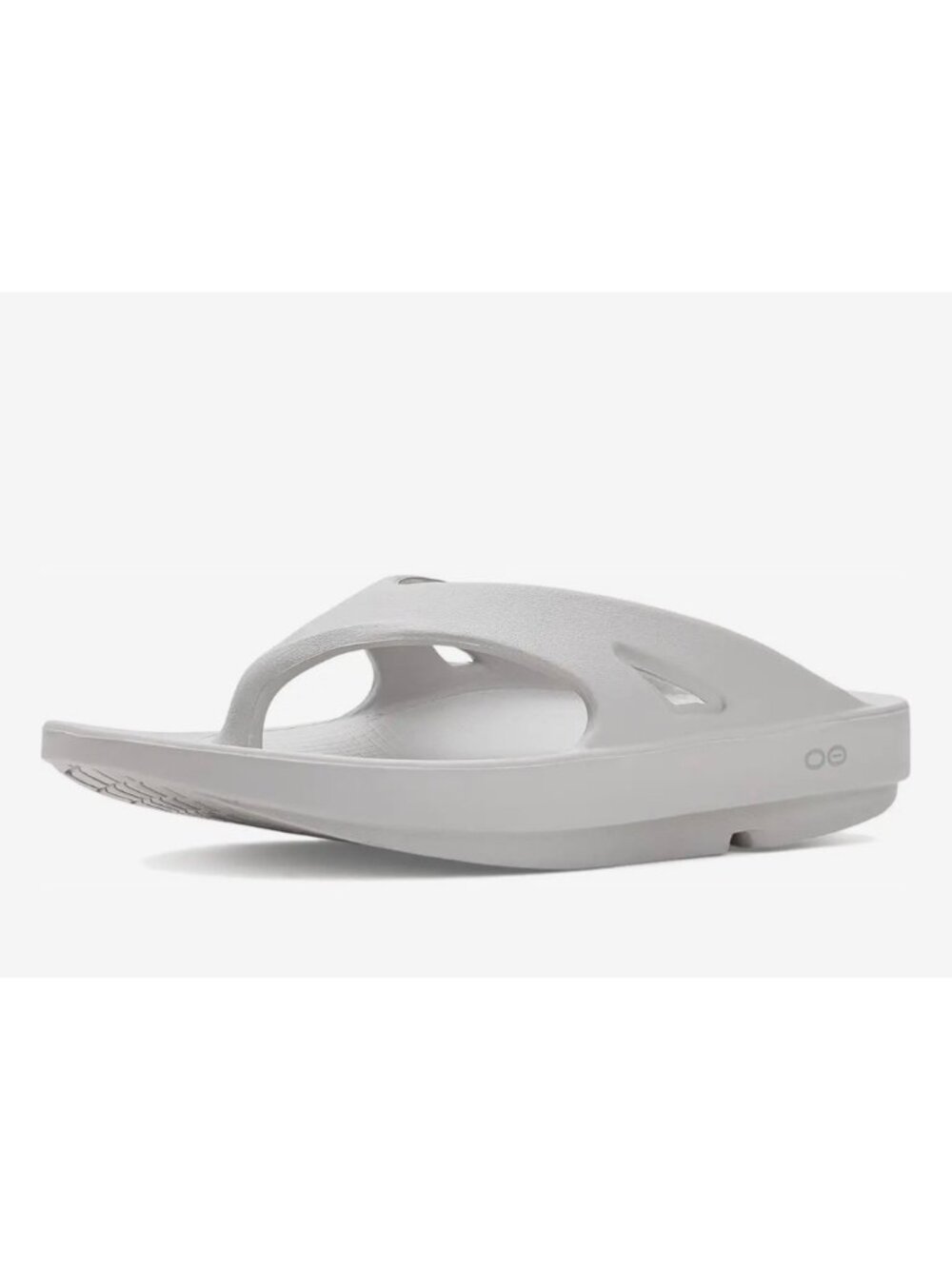 OOFOS OOriginal Womens 6 Recovery Flip Flops White Lightweight Comfort Sandals